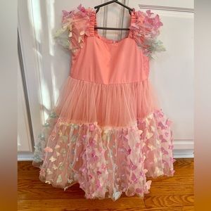 NWT Lola + The Boys 3D Butterfly Dress Size 8